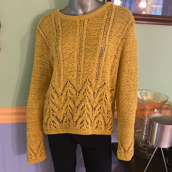 BCBG Max Azria Cotton Blend Pullover Sweater - Picture 3 of 8